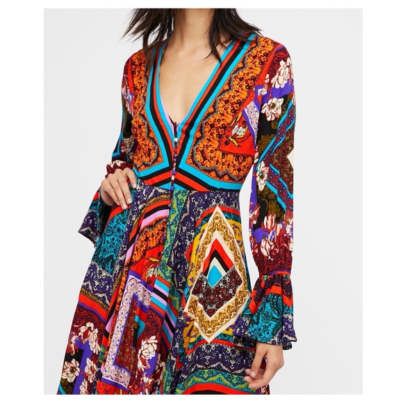 Free People Over The Rainbow Dress - Picture 2 of 12